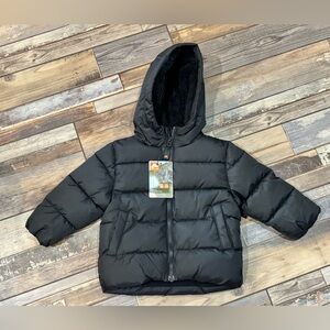 NWT Ozark Trail black puffer coat size 12 months